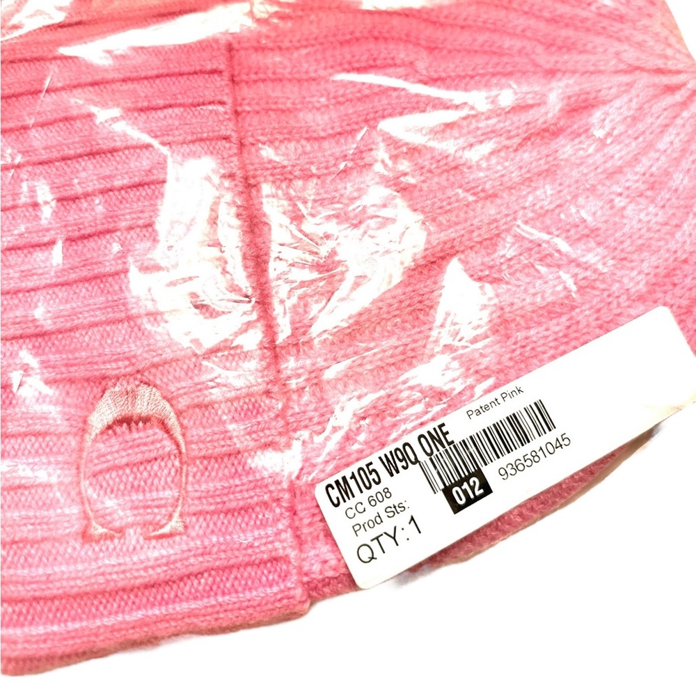NWT Coach Cashmere Beanie Patent Pink - Picture 4 of 4